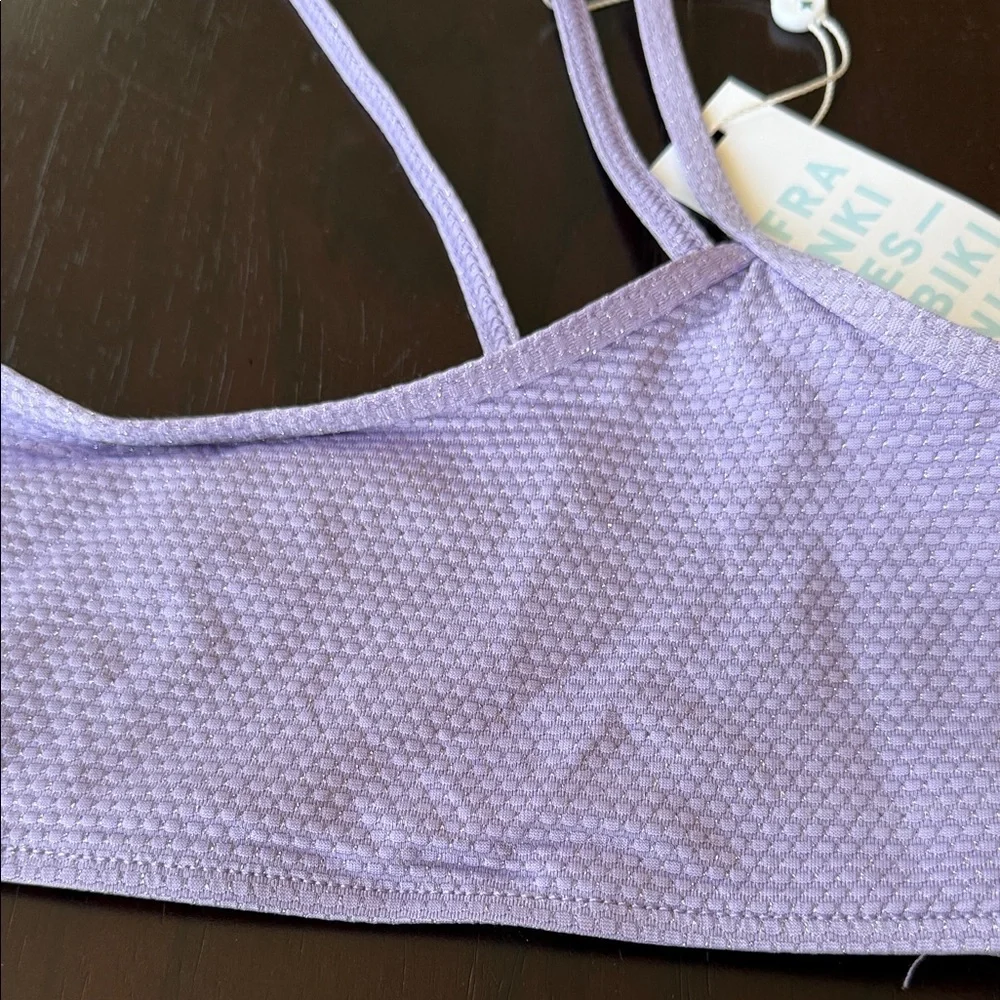 Frankie's Bikinis Lavender Textured Bikini Set